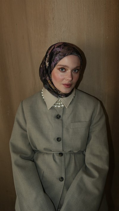 ANASTASİA DESEN EŞARP SİYAH