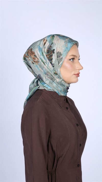 ANASTASİA DESEN EŞARP SU YEŞİLİ