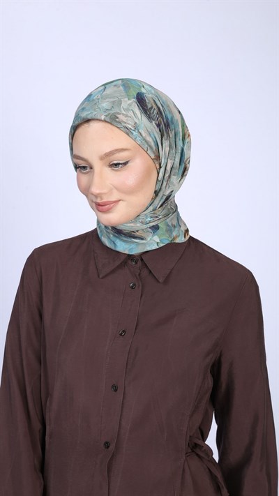 ANASTASİA DESEN EŞARP SU YEŞİLİ