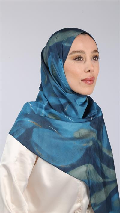 ARDEN DESEN ŞAL MAVİ