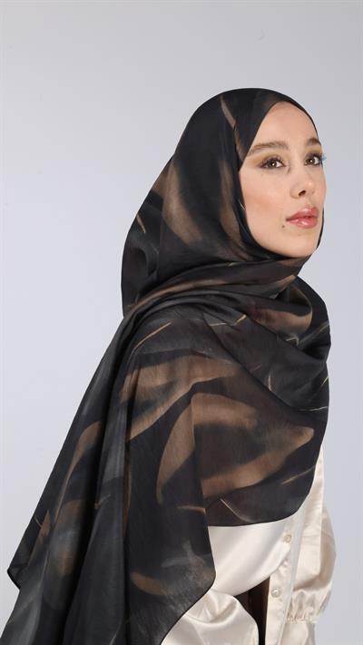 ARDEN DESEN ŞAL SİYAH