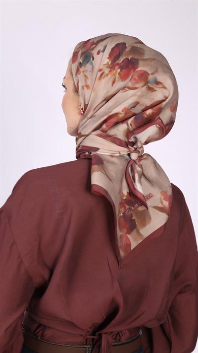 BLİSS DESEN EŞARP BORDO