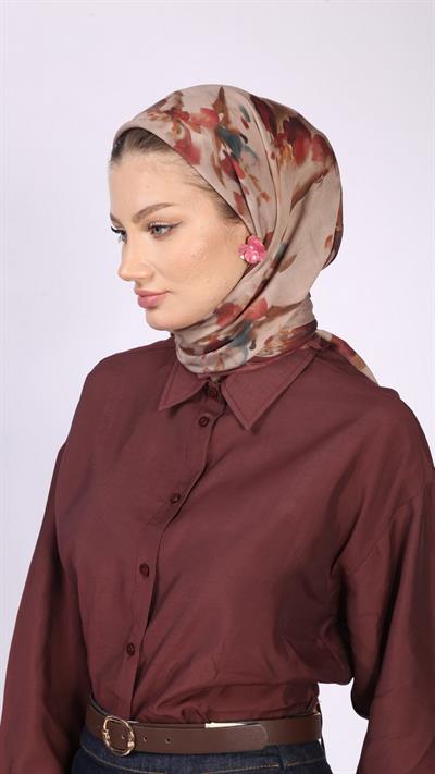 BLİSS DESEN EŞARP BORDO