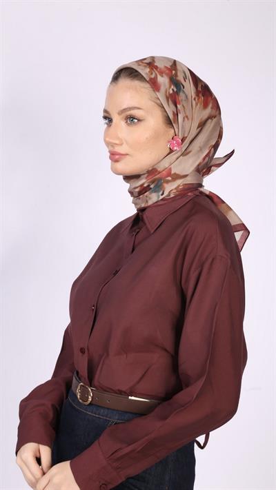 BLİSS DESEN EŞARP BORDO