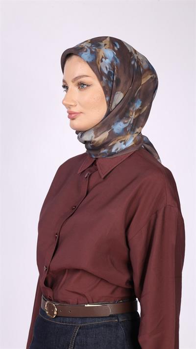 BLİSS DESEN EŞARP KAHVE