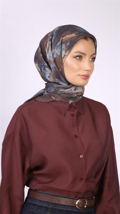 BLİSS DESEN EŞARP KAHVE