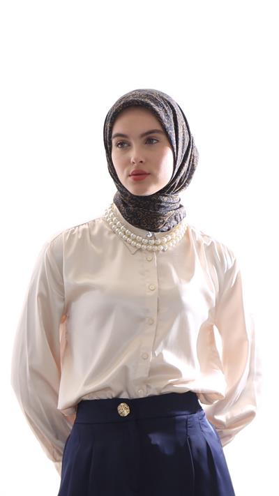 ARİA DESEN EŞARP LACİVERT