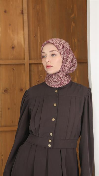 ARİA DESEN EŞARP MÜRDÜM