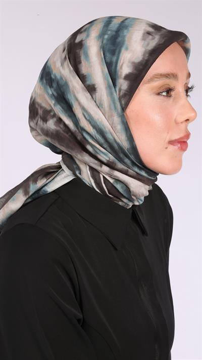 ARMONİ DESEN EŞARP FÜME-8