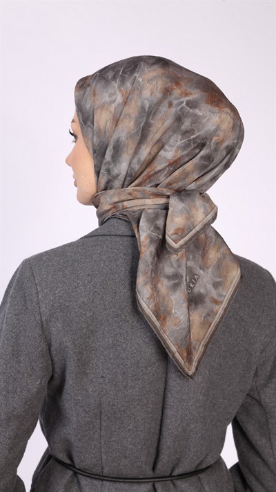 ARVELA DESEN EŞARP GRİ