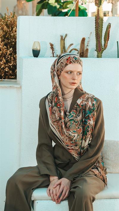 ARVEN DESEN ŞAL SİYAH-7