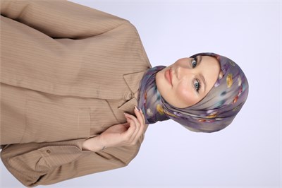Aura Desen Eşarp Lila