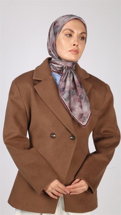BATİK DESEN EŞARP MÜRDÜM