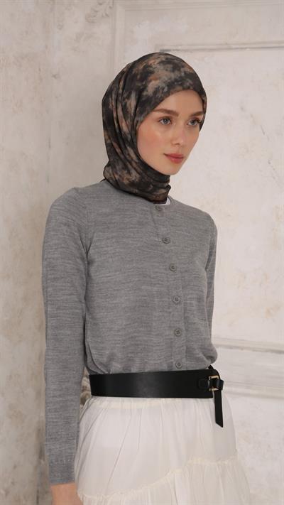 BATİK DESEN EŞARP SİYAH