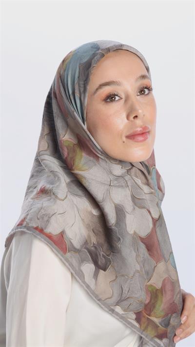 BELLA DESEN EŞARP AÇIK GRİ-6