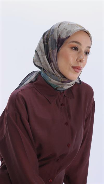 BELLA DESEN EŞARP GRİ-2