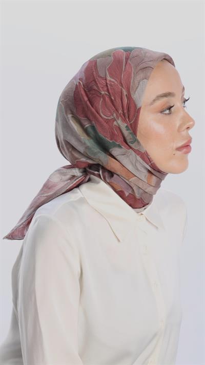 BELLA DESEN EŞARP KİREMİT-3