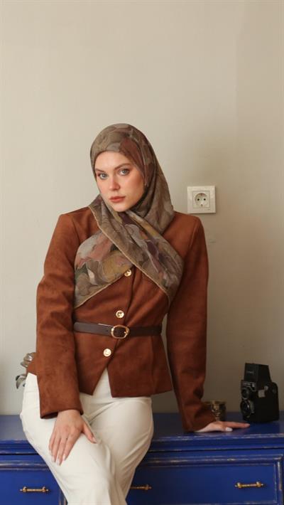 BELLA DESEN EŞARP YAĞ YEŞİLİ-4