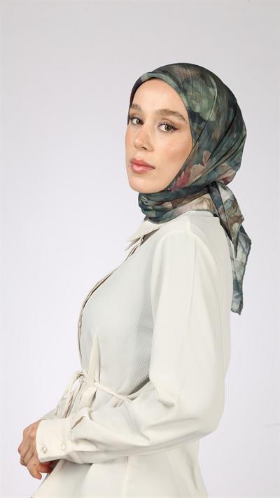BLOOM DESEN EŞARP MİNT YEŞİL
