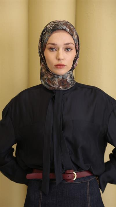 CARMELA DESEN EŞARP ANTRASİT
