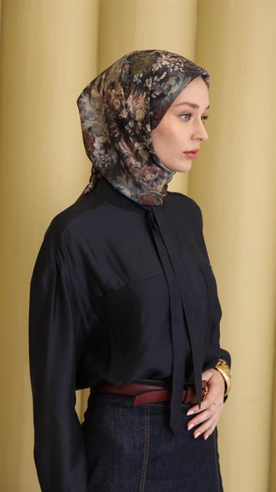 CARMELA DESEN EŞARP ANTRASİT