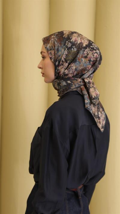 CARMELA DESEN EŞARP ANTRASİT