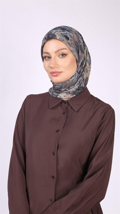 CARMELA DESEN EŞARP MAVİ