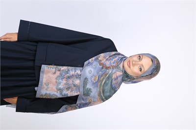CURA DESEN ŞAL-MAVİ