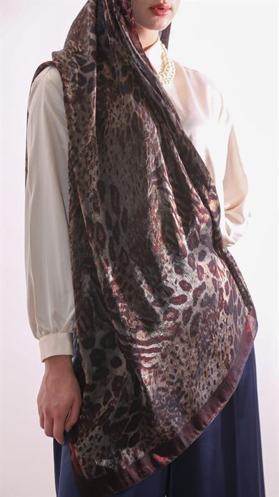 DARK LEOPARD ŞAL BORDO