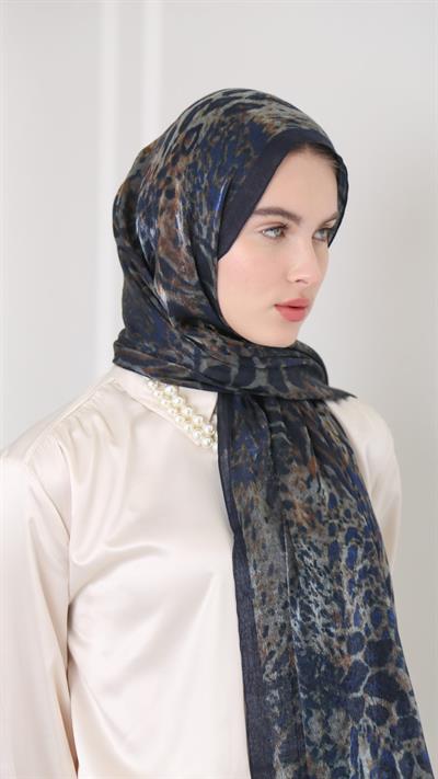 DARK LEOPARD ŞAL LACİVERT