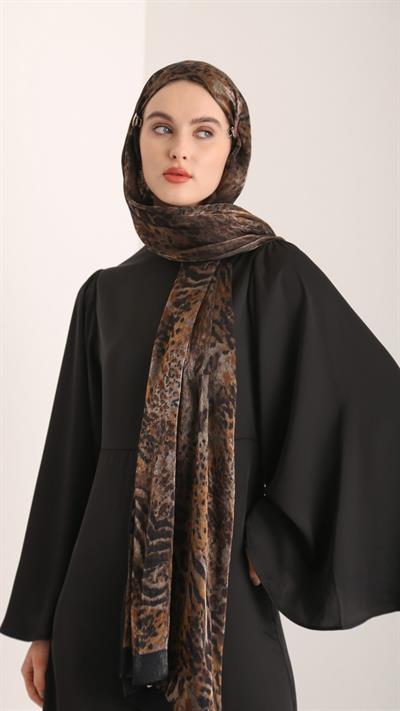 DARK LEOPARD ŞAL SİYAH TABA