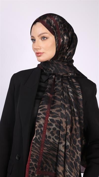 DARK TİGRİS ŞAL BORDO