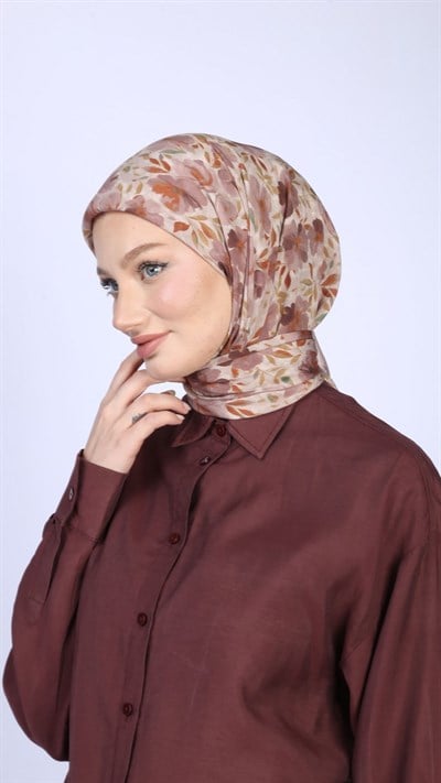 DUSTY ROSE DESEN EŞARP BEJ