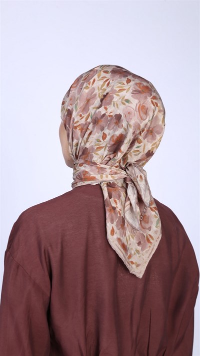 DUSTY ROSE DESEN EŞARP BEJ