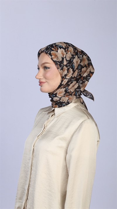 DUSTY ROSE DESEN EŞARP SİYAH