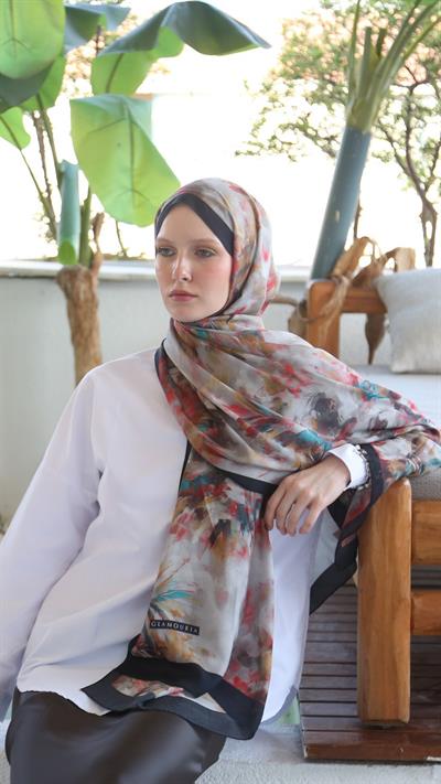 ELANOR DESEN ŞAL SİYAH-1