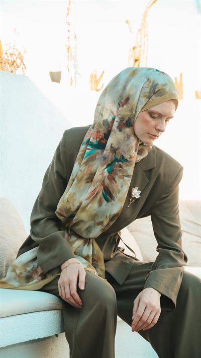 ELANOR DESEN ŞAL YAĞ YEŞİL-2