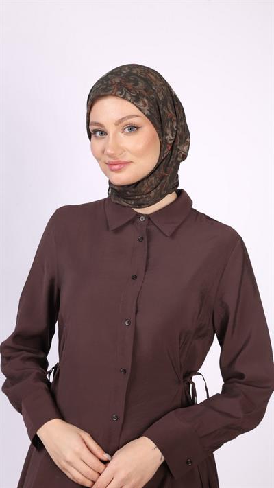 ELEGANT DESEN EŞARP HAKİ YEŞİL