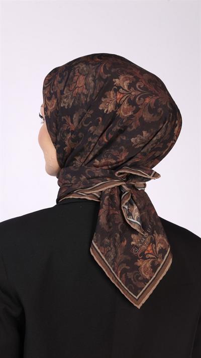 ELEGANT DESEN EŞARP SİYAH TABA