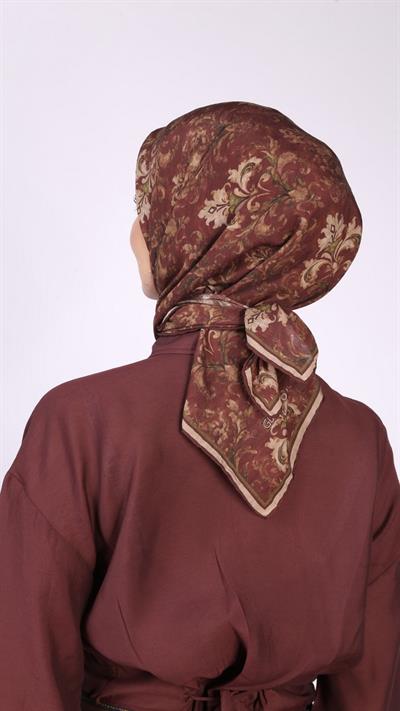 ELEGANT DESEN EŞARP TABA