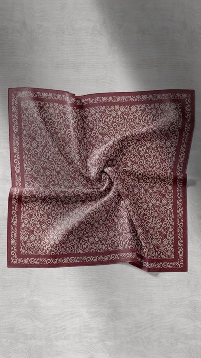 ELOURA DESEN EŞARP BORDO-8