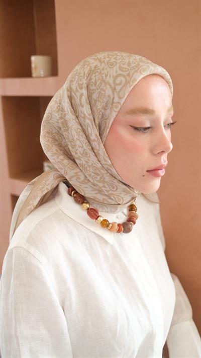 ELOURA DESEN EŞARP YEŞİL-2