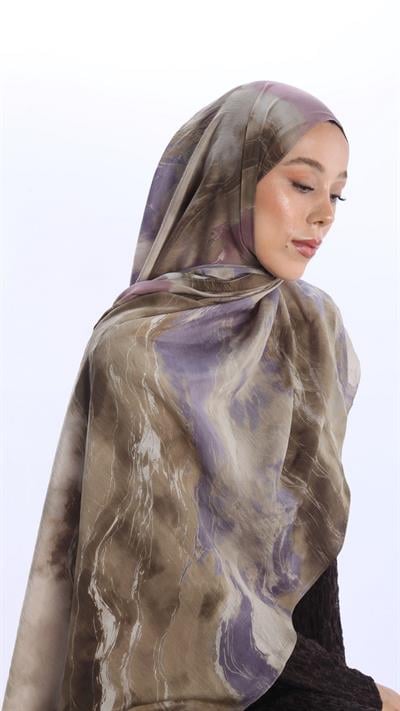 ELYSİA DESEN ŞAL LİLA-6