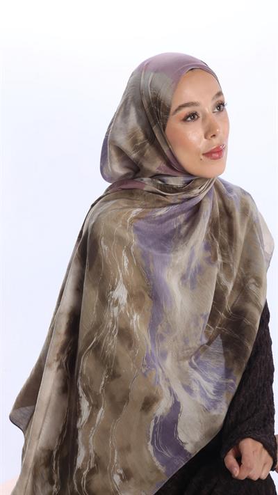 ELYSİA DESEN ŞAL LİLA-6