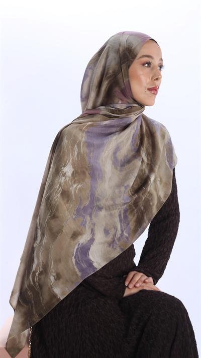 ELYSİA DESEN ŞAL LİLA-6