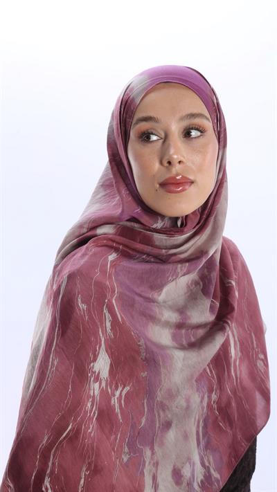 ELYSİA DESEN ŞAL PEMBE-3