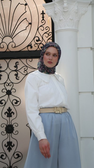 ETHNİC ELEGANCE DESEN EŞARP GÜL KURUSU