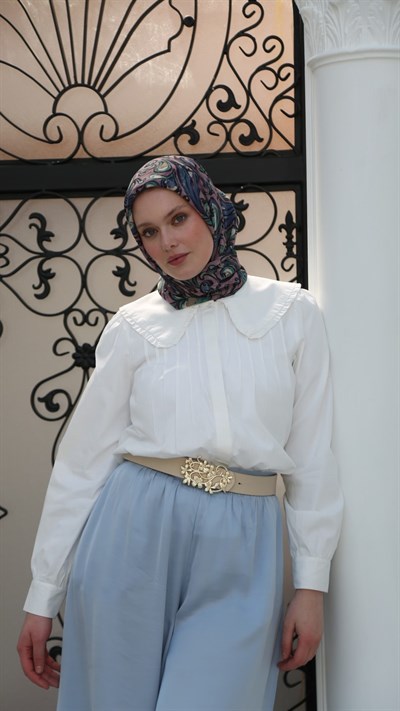 ETHNİC ELEGANCE DESEN EŞARP GÜL KURUSU