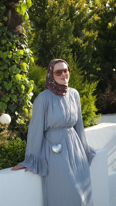 ETHNİC ELEGANCE DESEN EŞARP VİŞNE