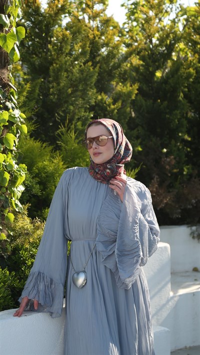 ETHNİC ELEGANCE DESEN EŞARP VİŞNE